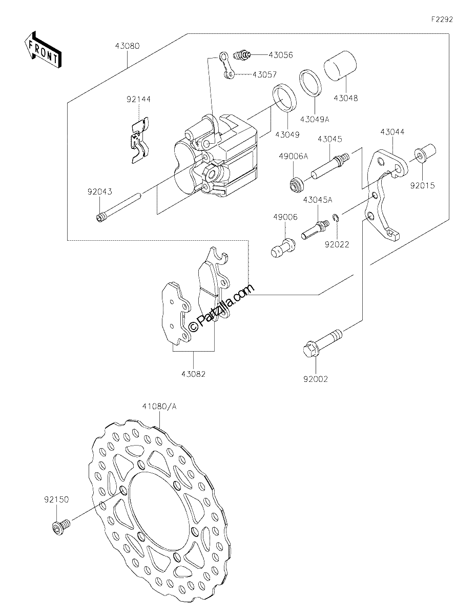 Diagrama de FRONT BRAKE