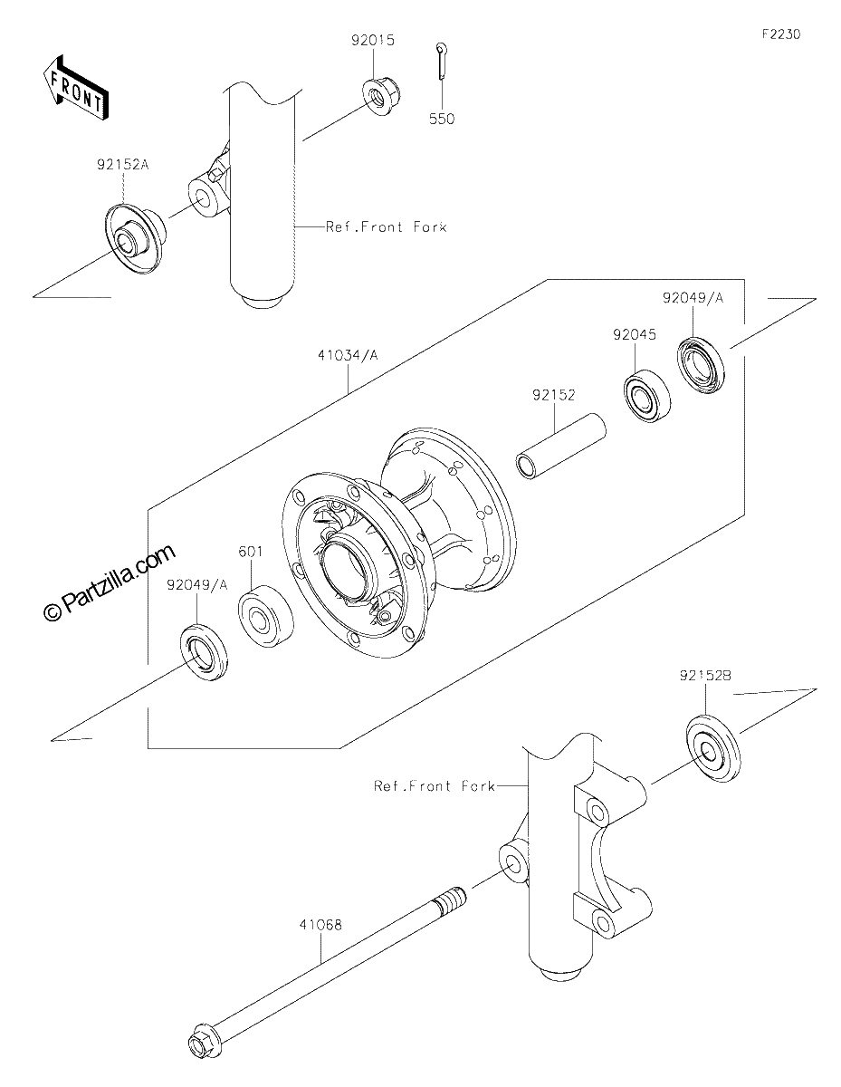 Diagrama de FRONT HUB
