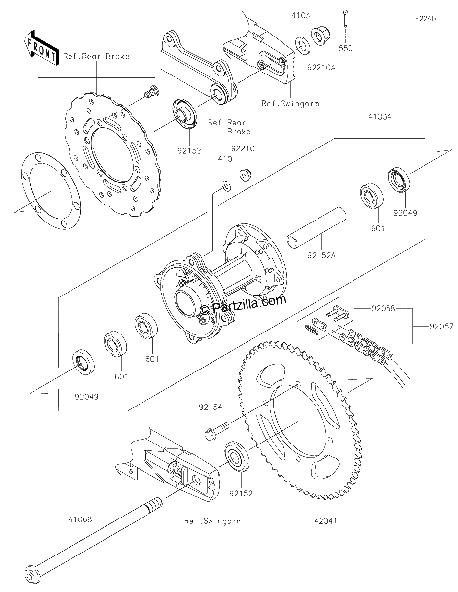 Diagrama de REAR HUB
