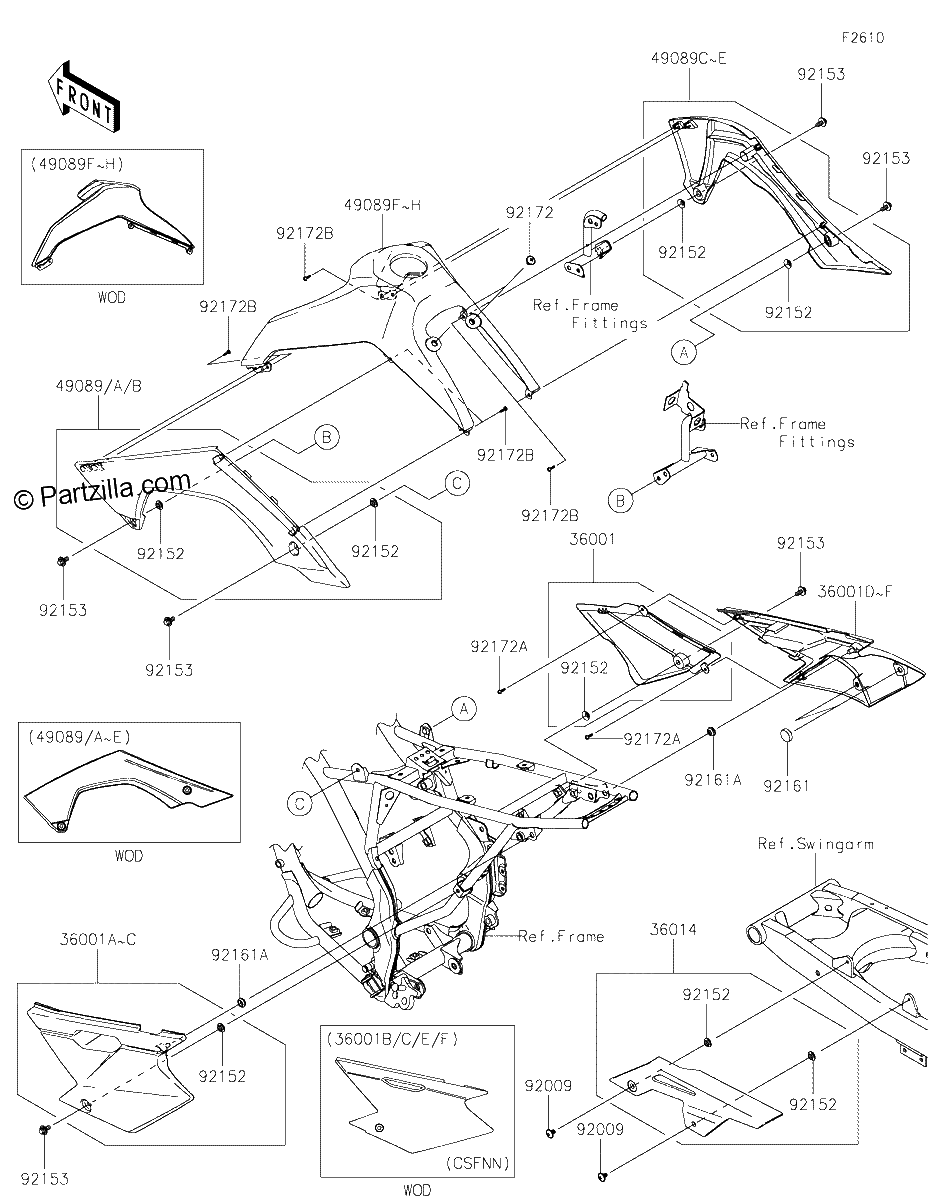 Diagrama de SIDE COVERS CHAIN COVER