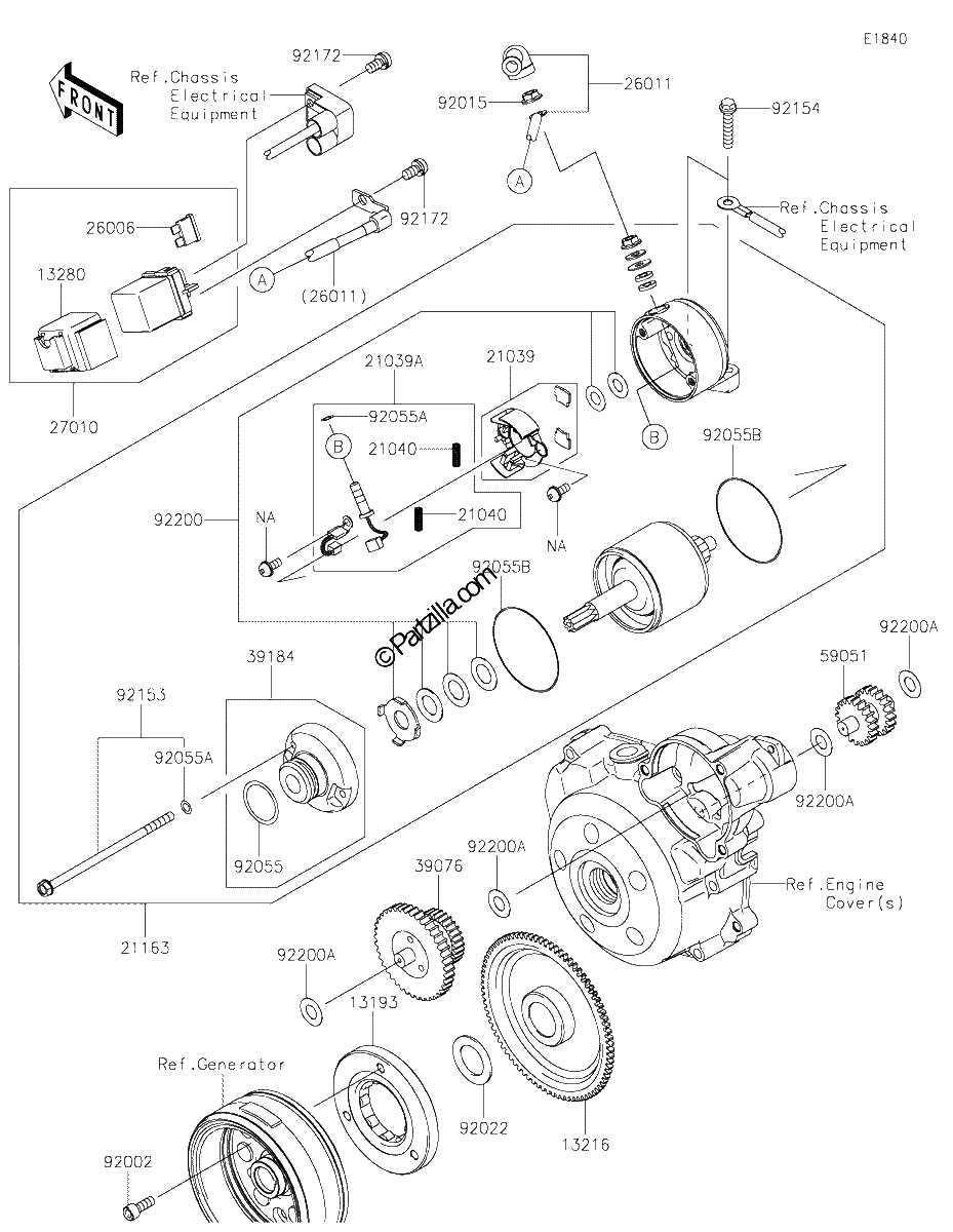 Diagrama de STARTER MOTOR