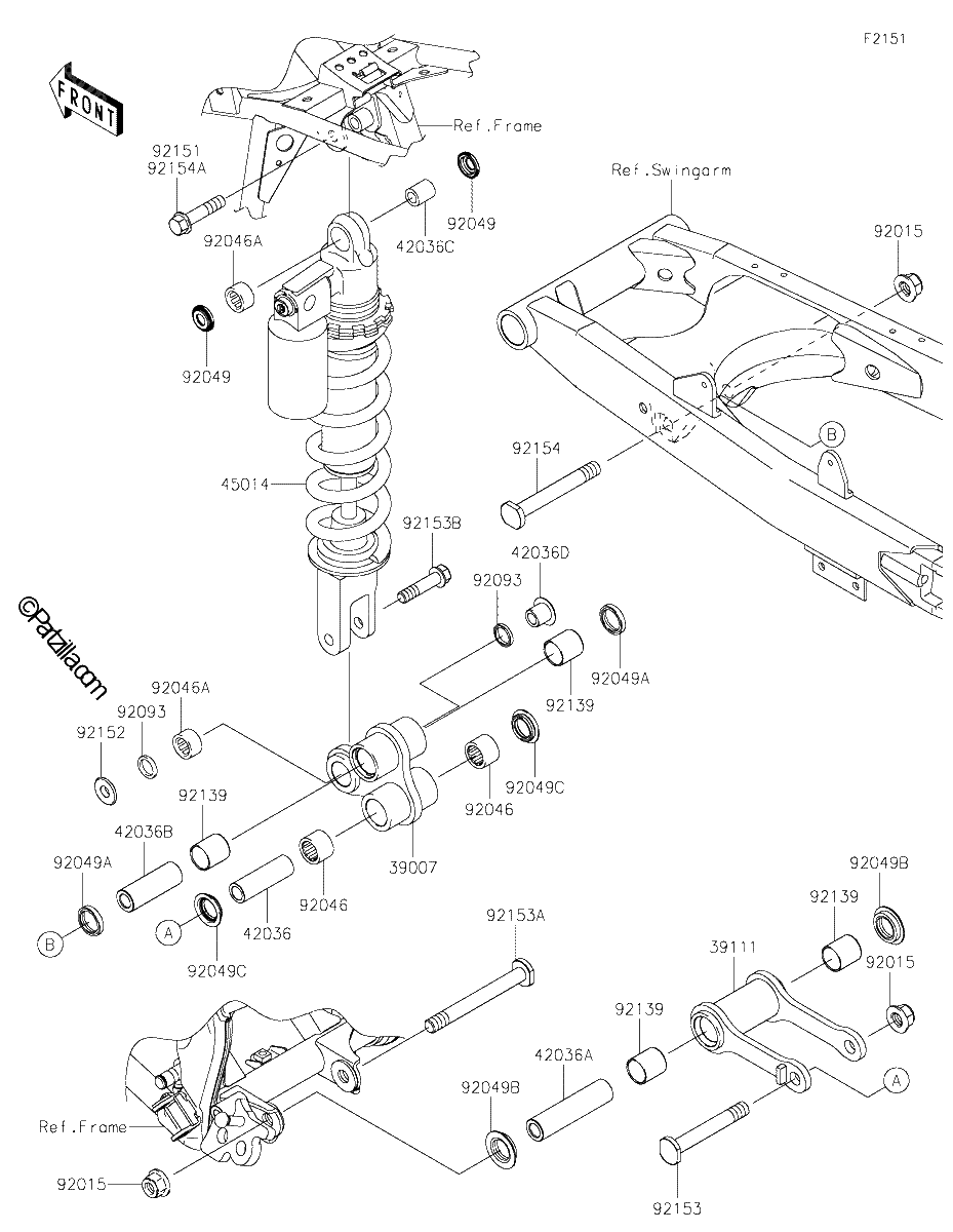 Diagrama de SUSPENSION SHOCK ABSORBER