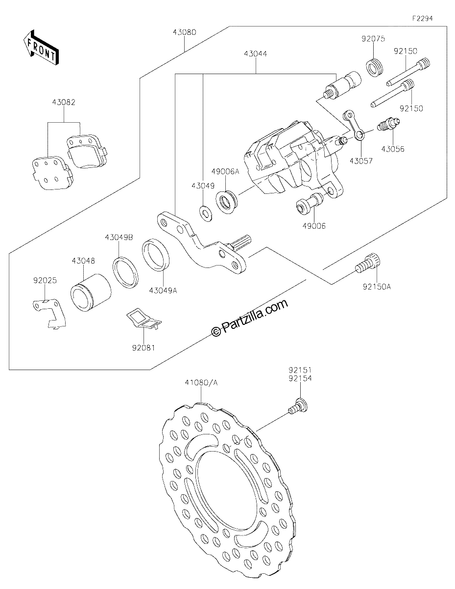 Diagrama de REAR BRAKE