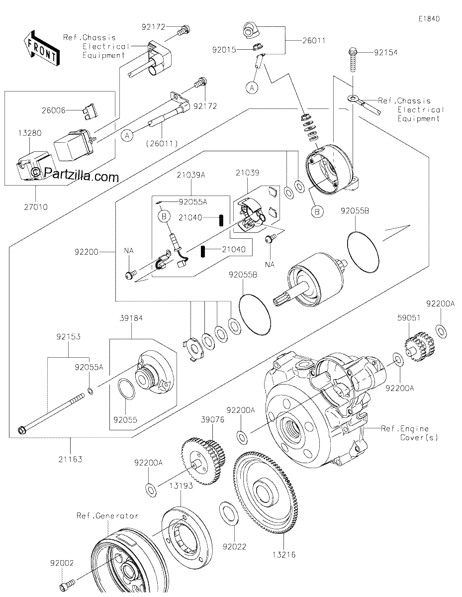 Diagrama de STARTER MOTOR