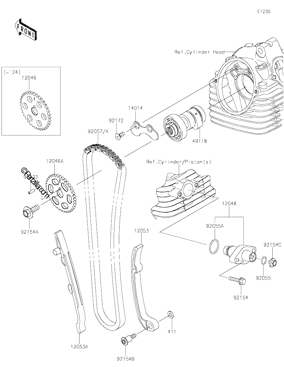 Diagrama de CAMSHAFT S TENSIONER