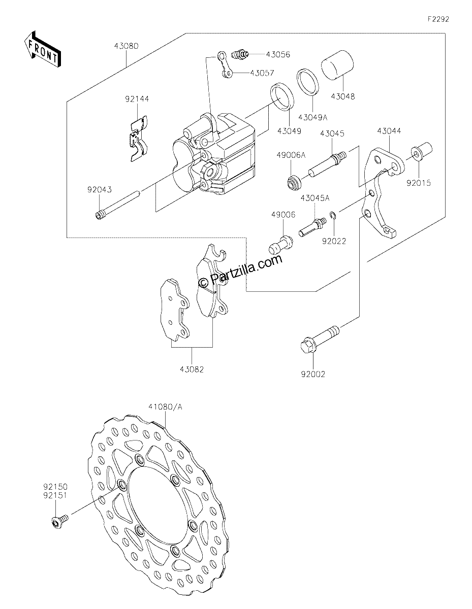 Diagrama de FRONT BRAKE