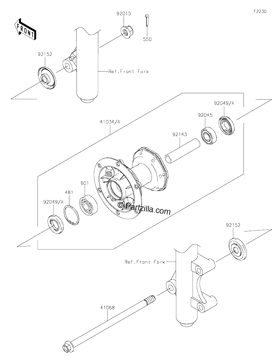 Diagrama de FRONT HUB