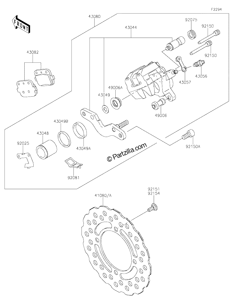 Diagrama de REAR BRAKE