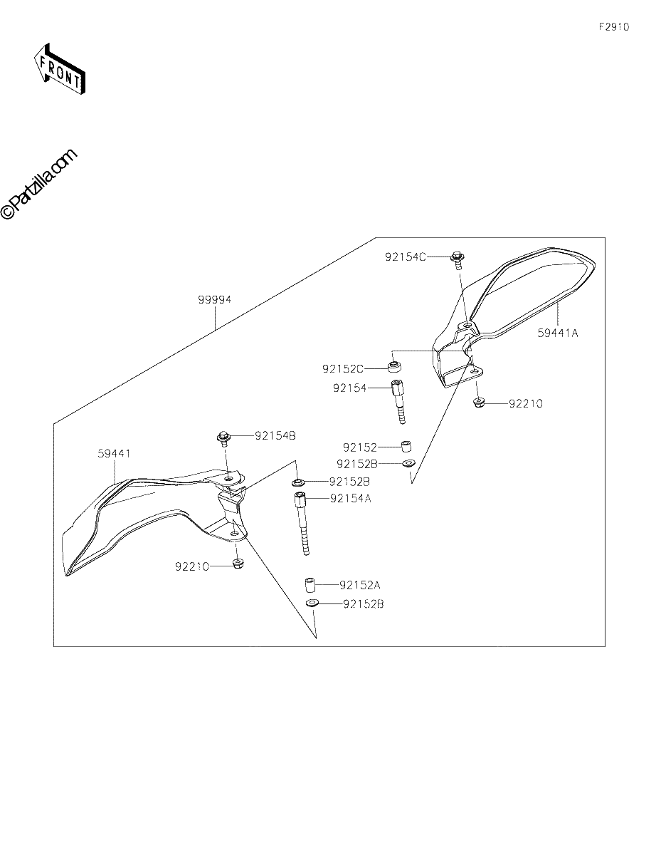 Diagrama de ACCESSORY HANDLE
