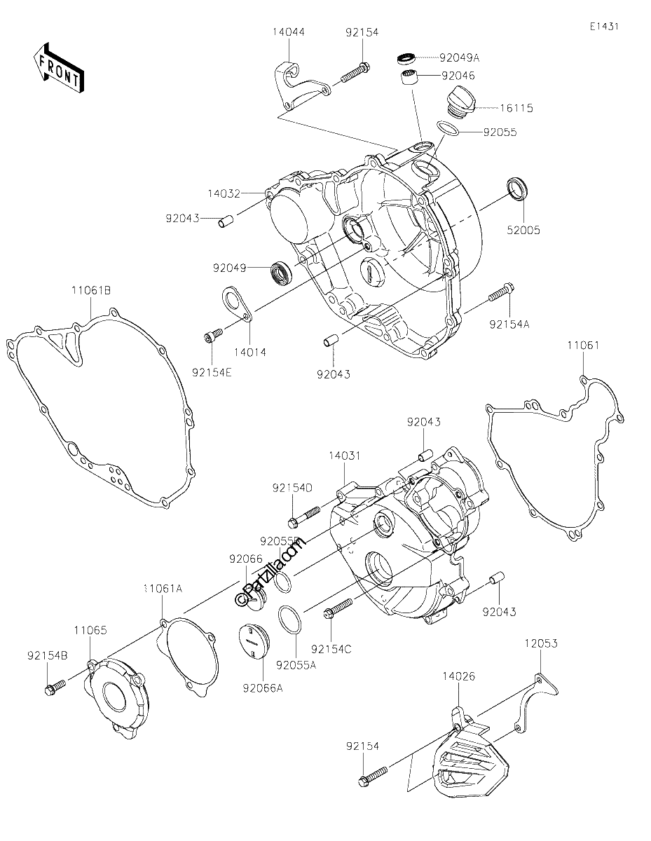 Diagrama de ENGINE COVER S