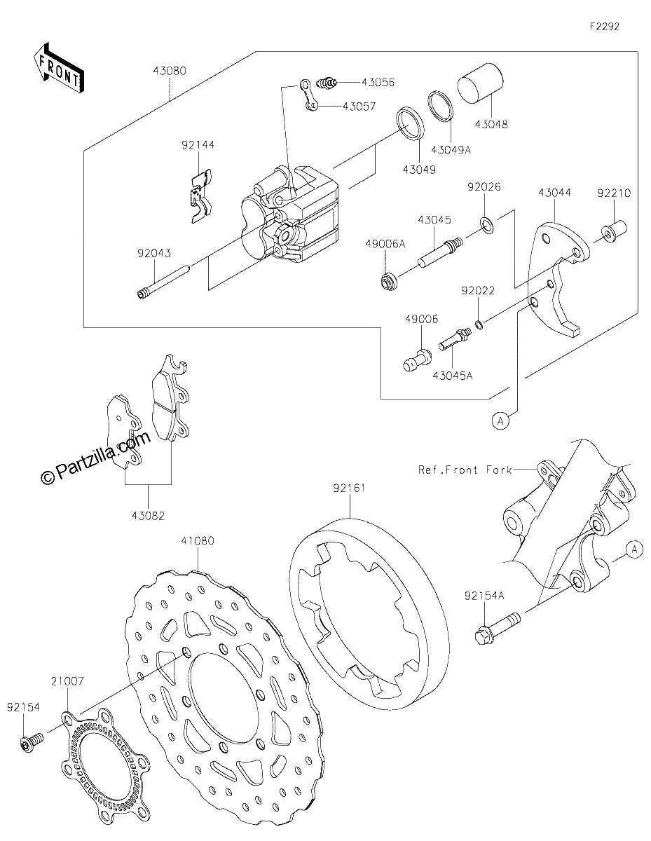 Diagrama de FRONT BRAKE