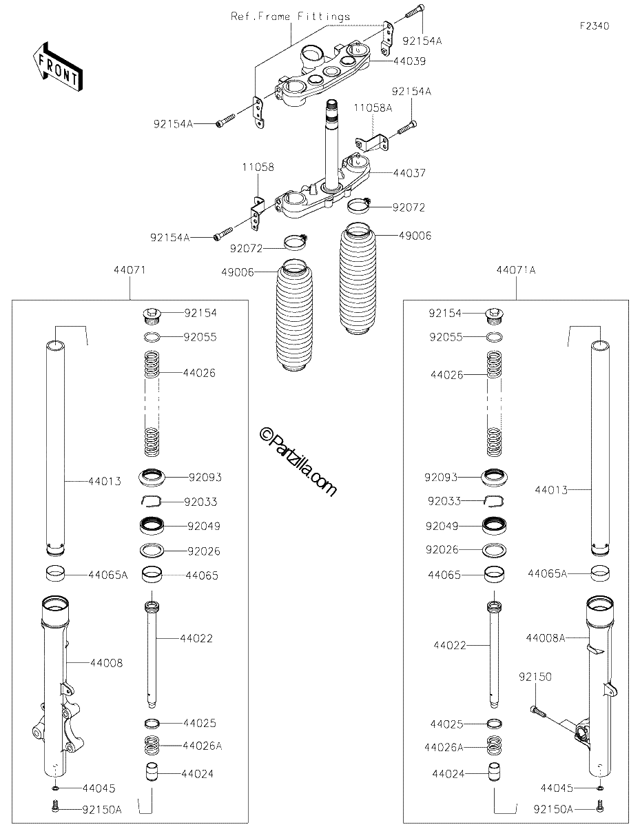 Diagrama de FRONT FORK