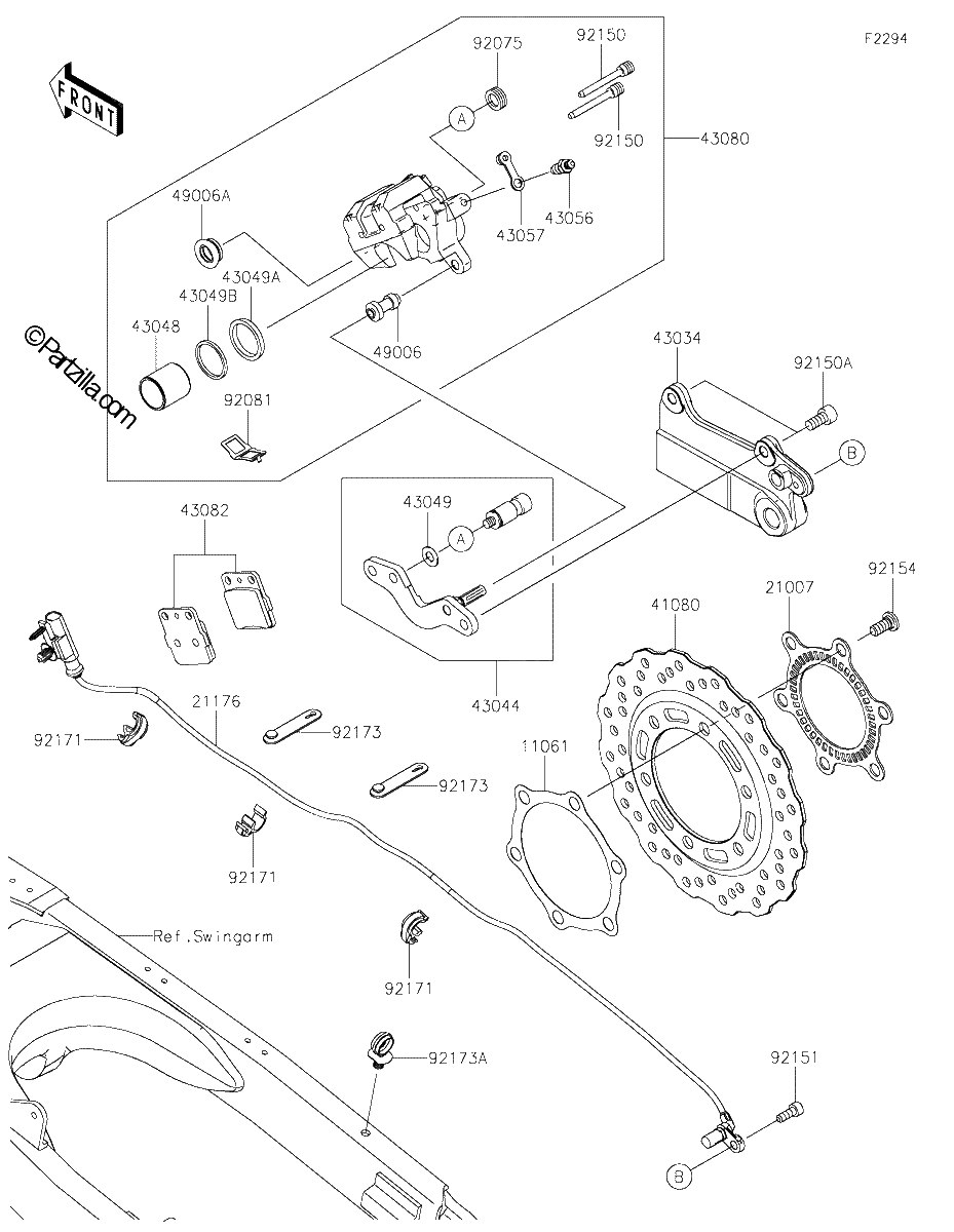 Diagrama de REAR BRAKE