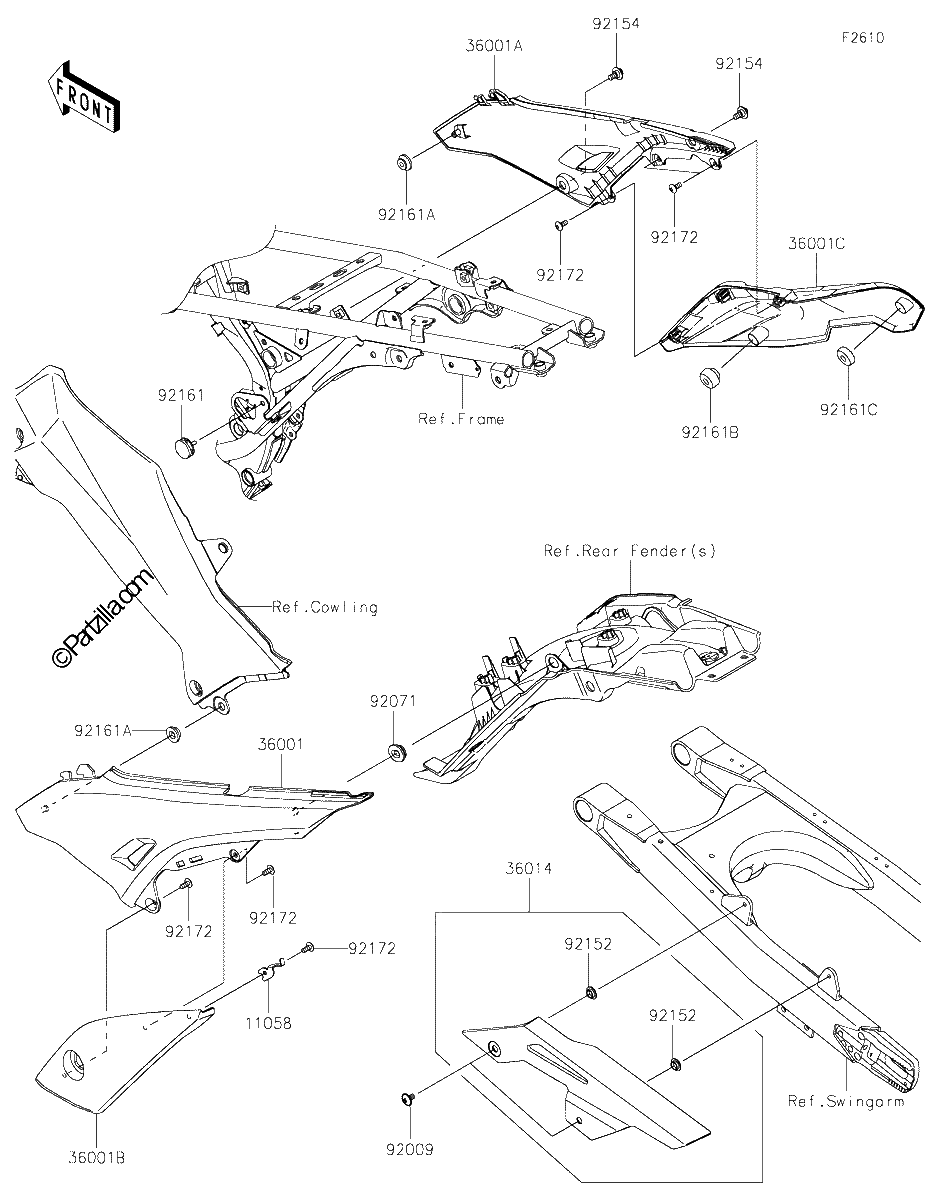 Diagrama de SIDE COVERS CHAIN COVER