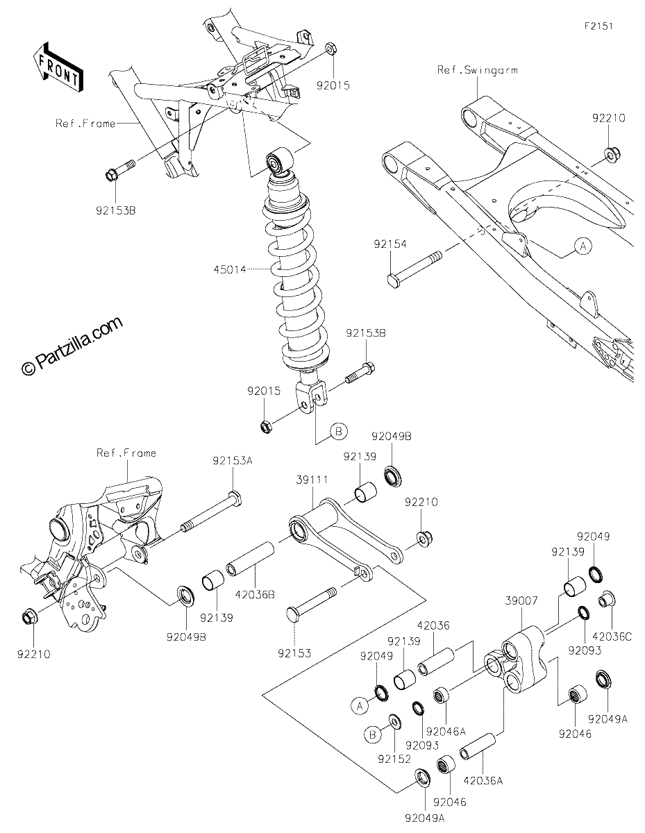 Diagrama de SUSPENSION SHOCK ABSORBER