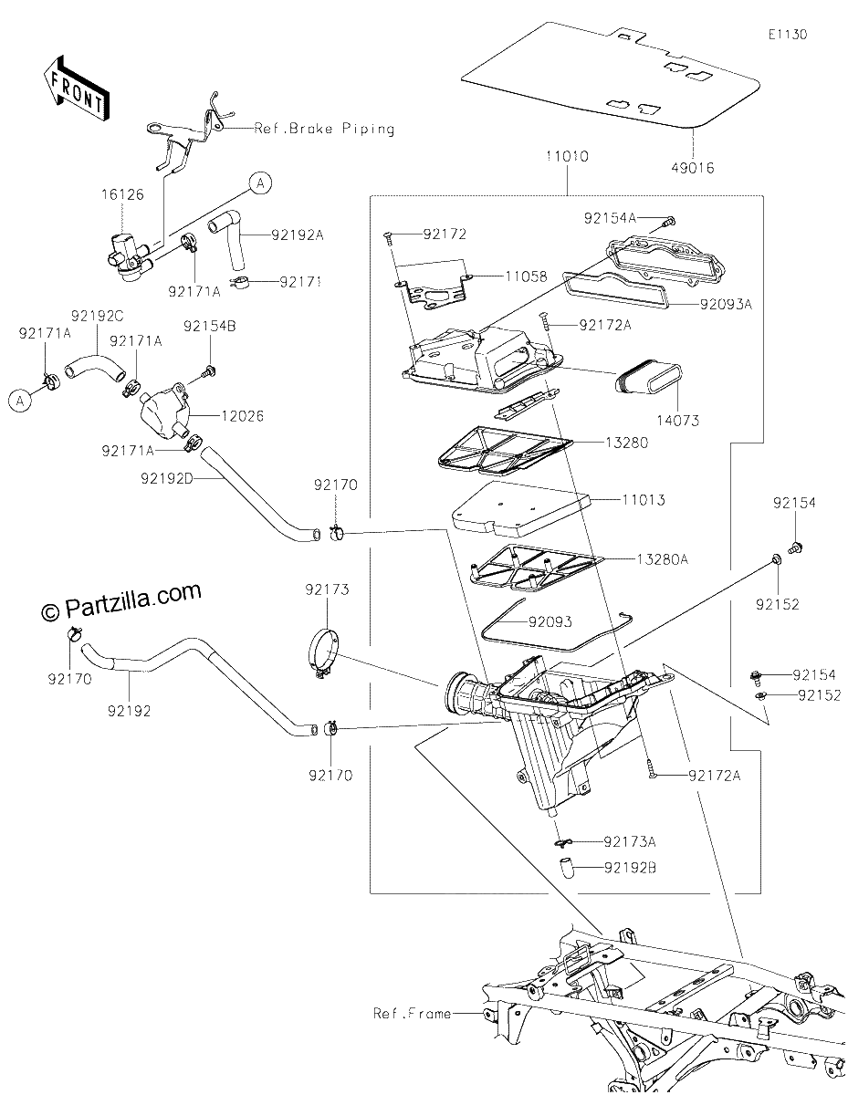 Diagrama de AIR CLEANER