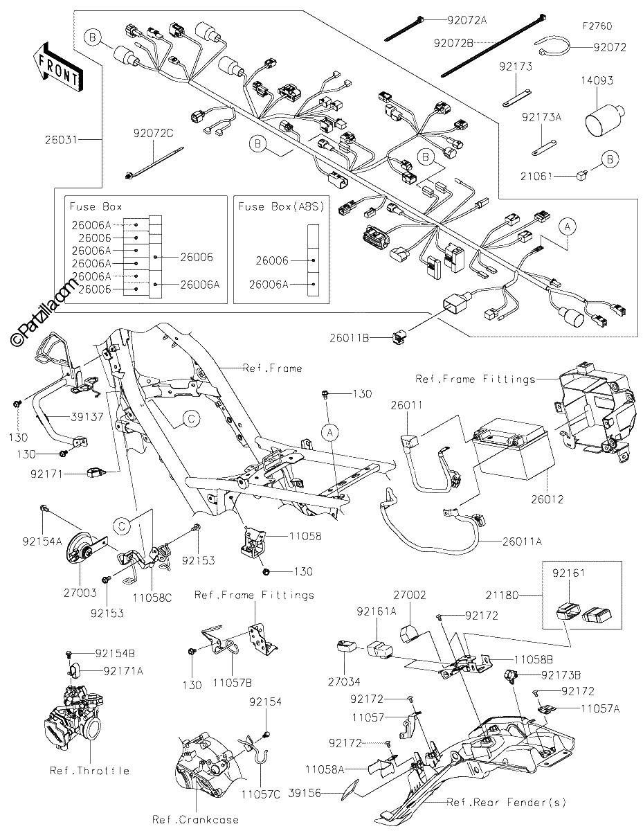 Diagrama de CHASSIS ELECTRICAL EQUIPMENT