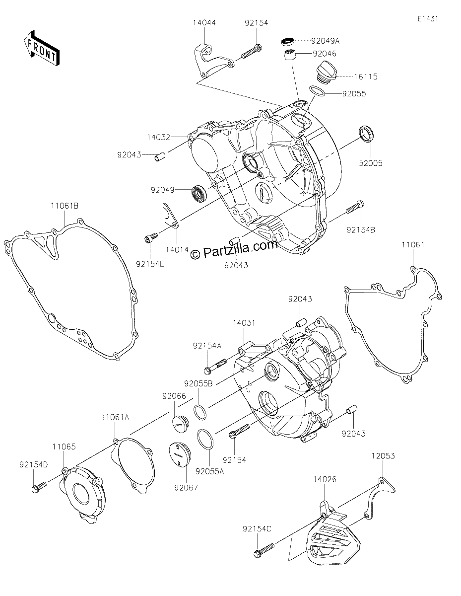 Diagrama de ENGINE COVER S