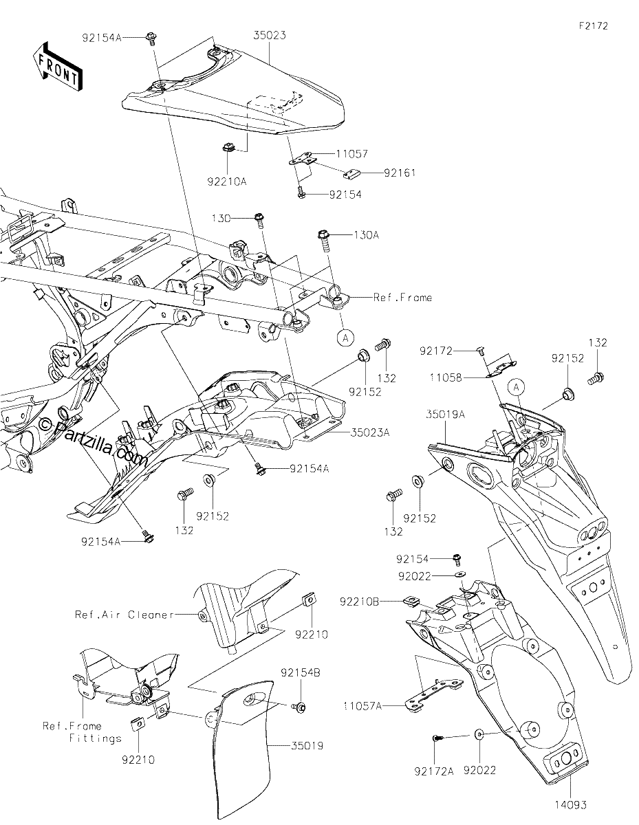 Diagrama de REAR FENDER S