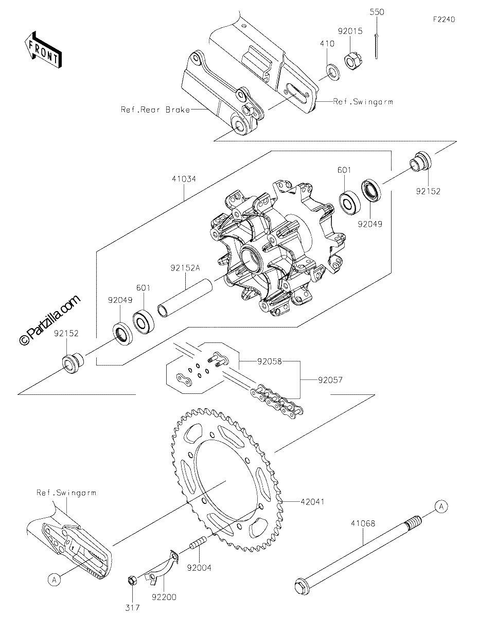 Diagrama de REAR HUB