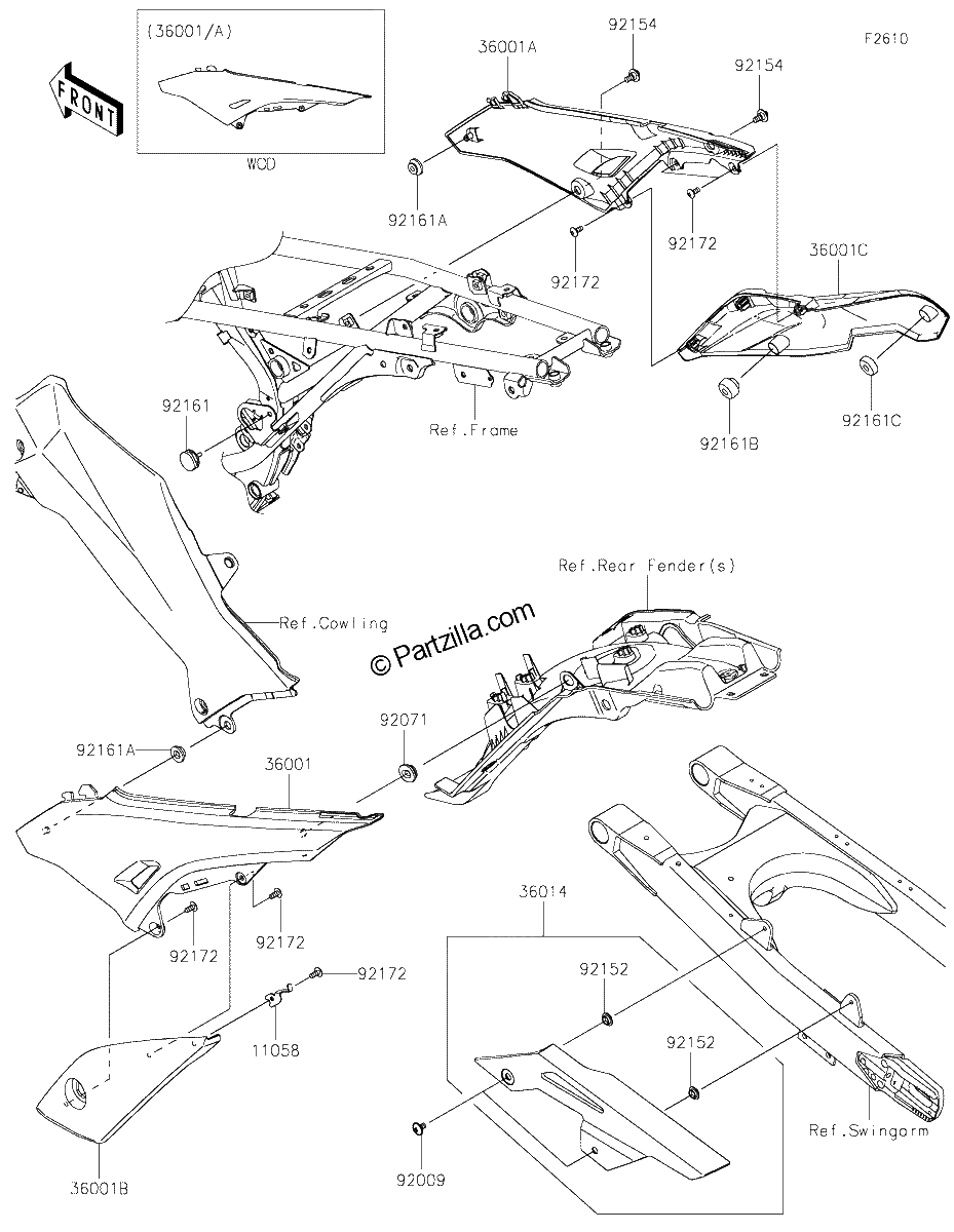 Diagrama de SIDE COVERS CHAIN COVER