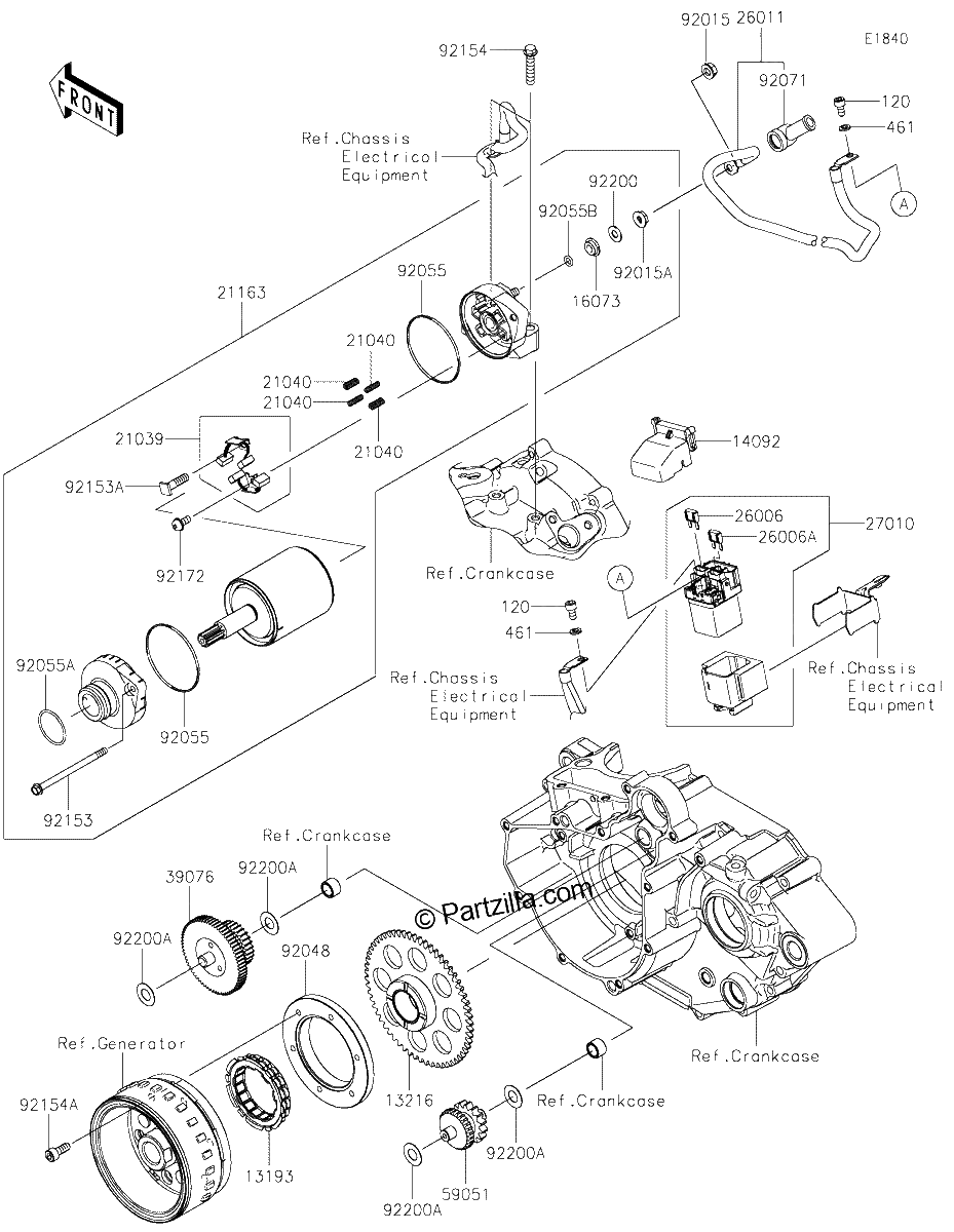 Diagrama de STARTER MOTOR