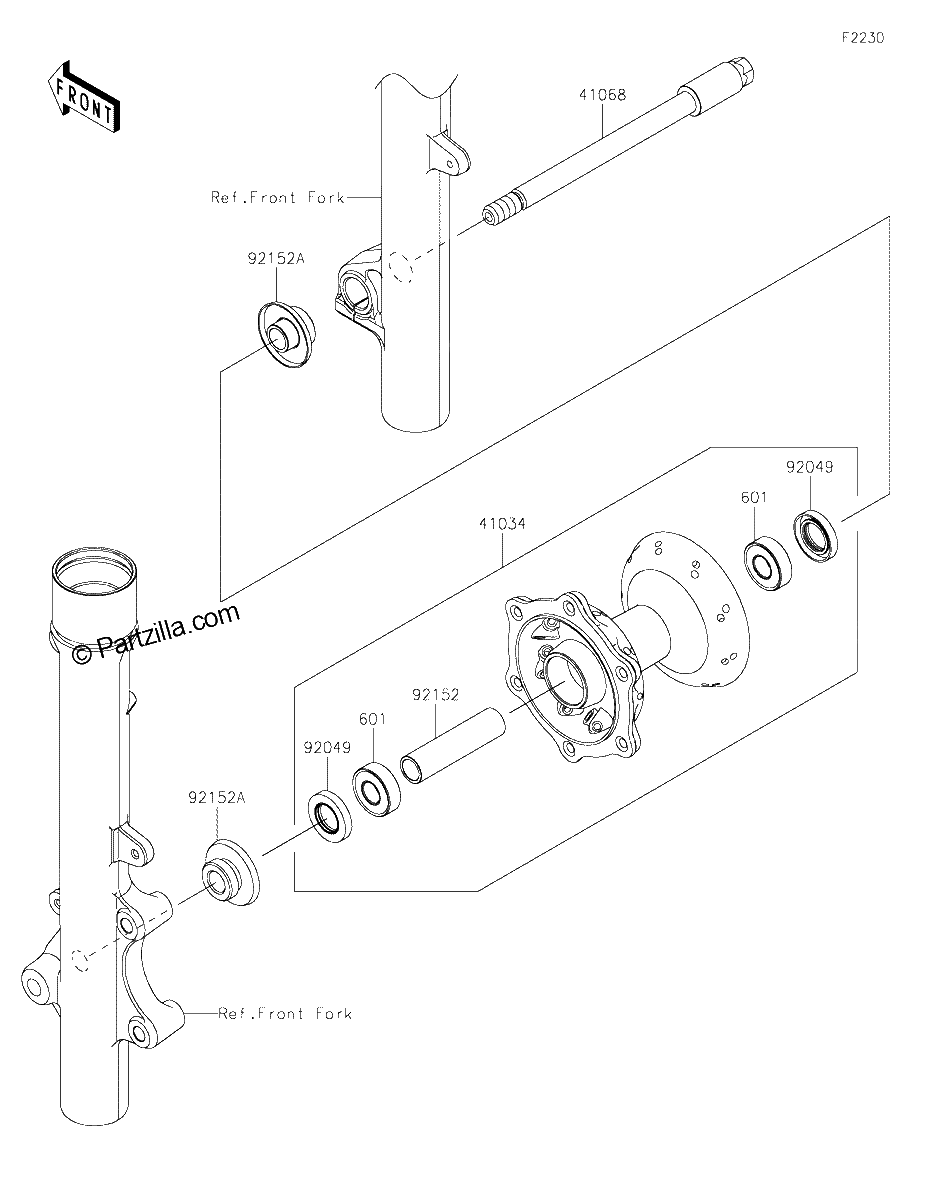 Diagrama de FRONT HUB
