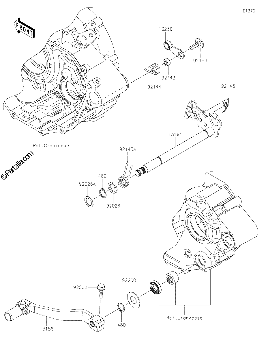 Diagrama de GEAR CHANGE MECHANISM