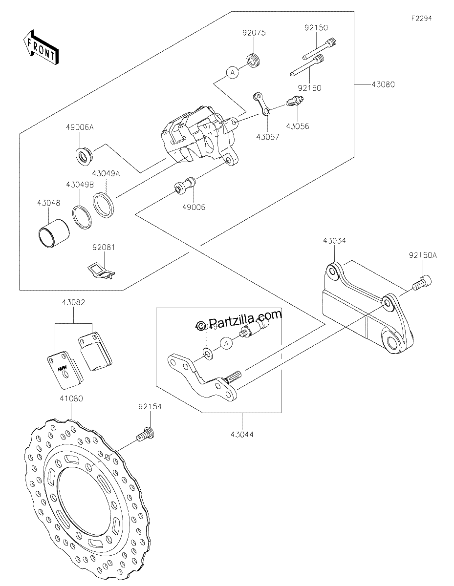 Diagrama de REAR BRAKE