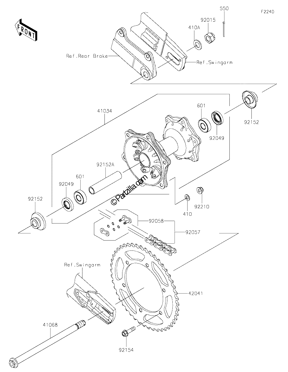 Diagrama de REAR HUB