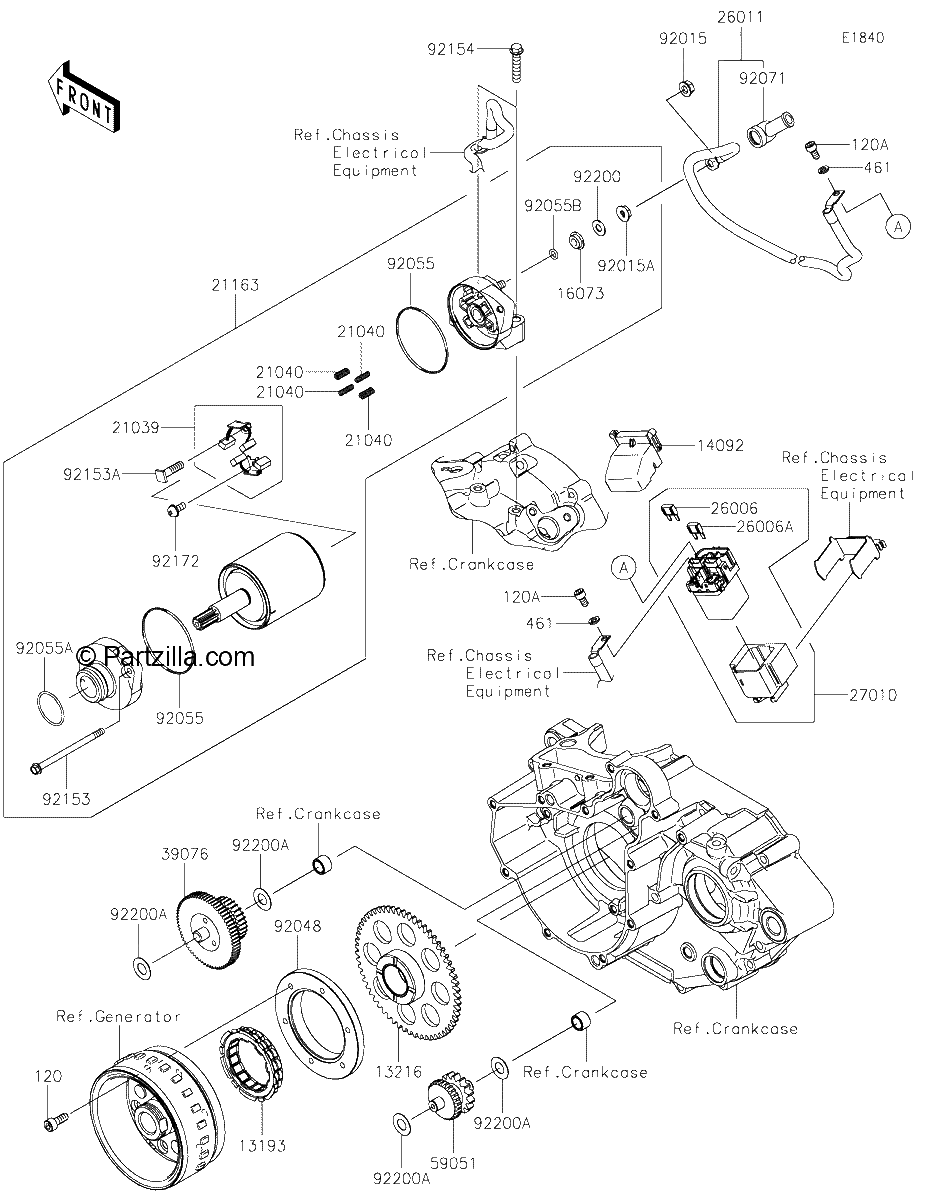 Diagrama de STARTER MOTOR