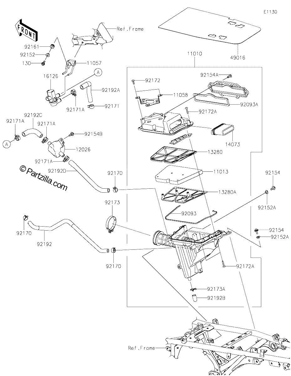 Diagrama de AIR CLEANER