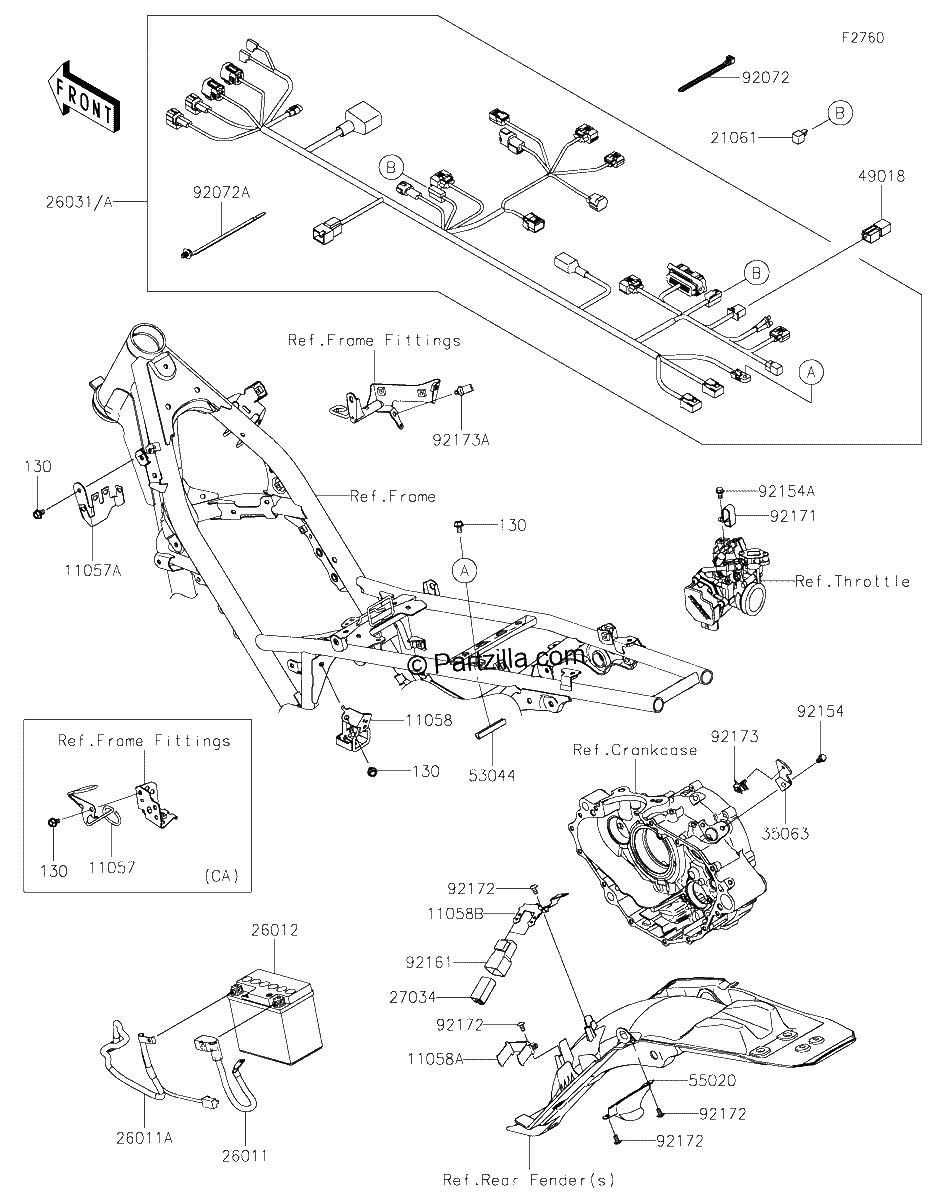 Diagrama de CHASSIS ELECTRICAL EQUIPMENT