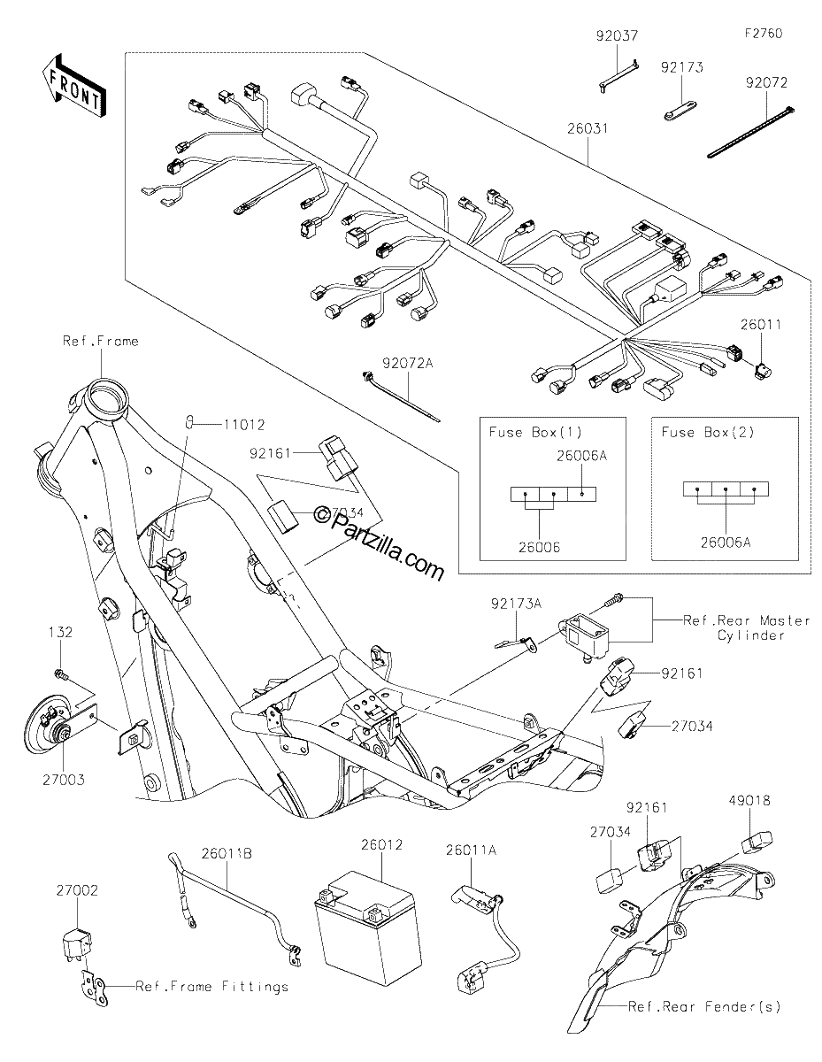 Diagrama de CHASSIS ELECTRICAL EQUIPMENT