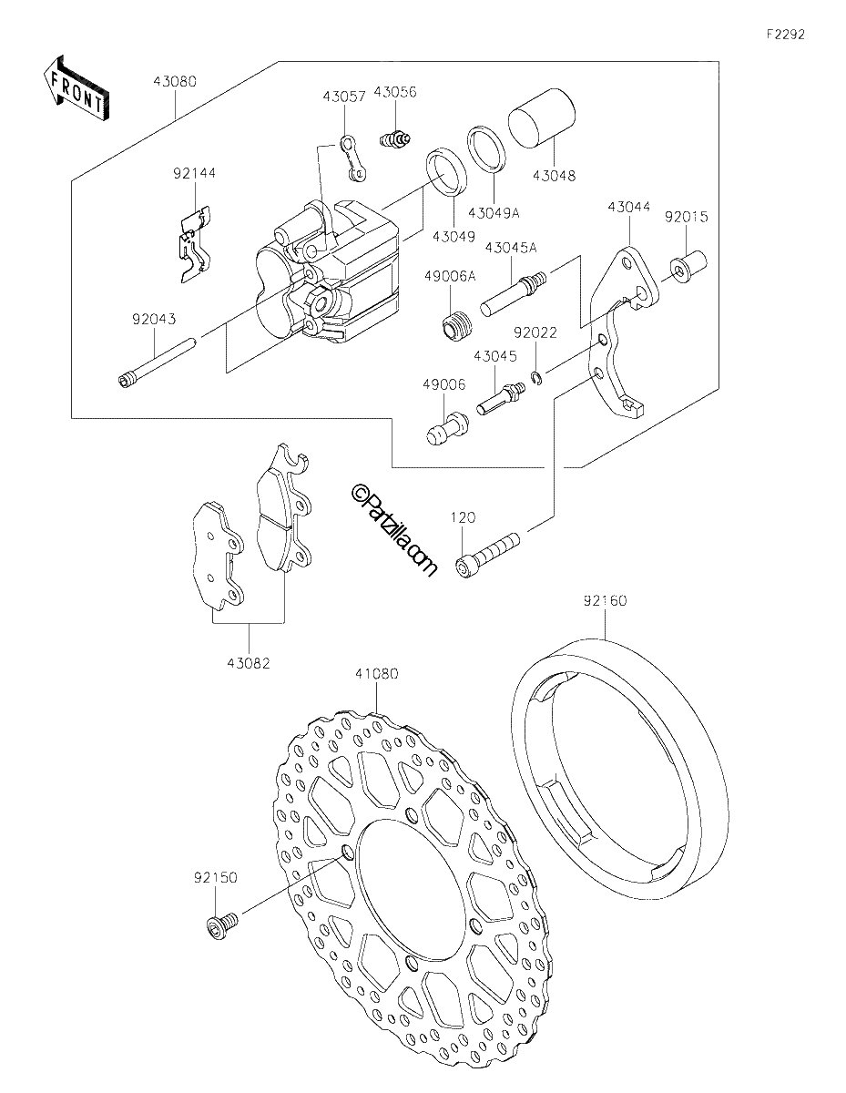 Diagrama de FRONT BRAKE