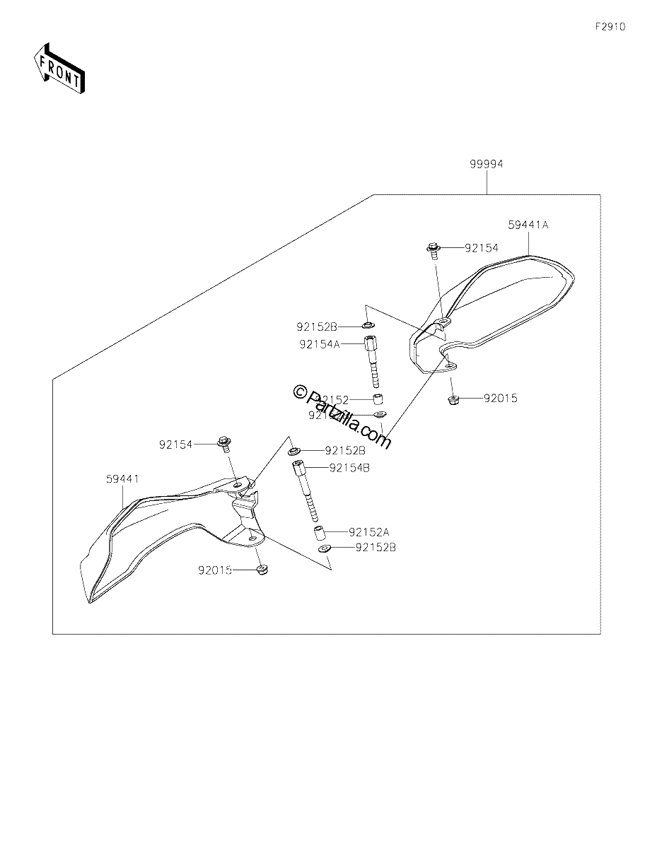 Diagrama de ACCESSORY HANDLE