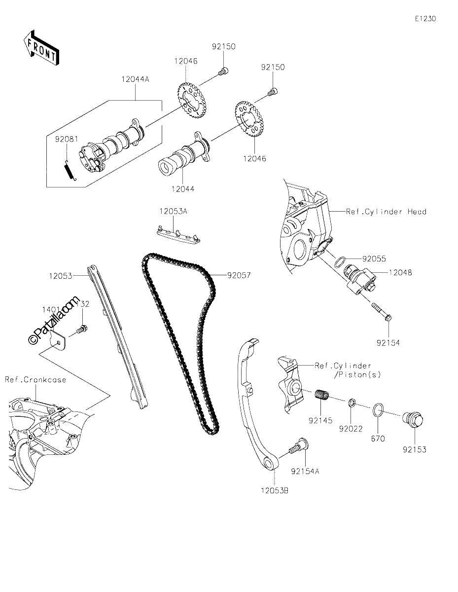 Diagrama de CAMSHAFT S TENSIONER