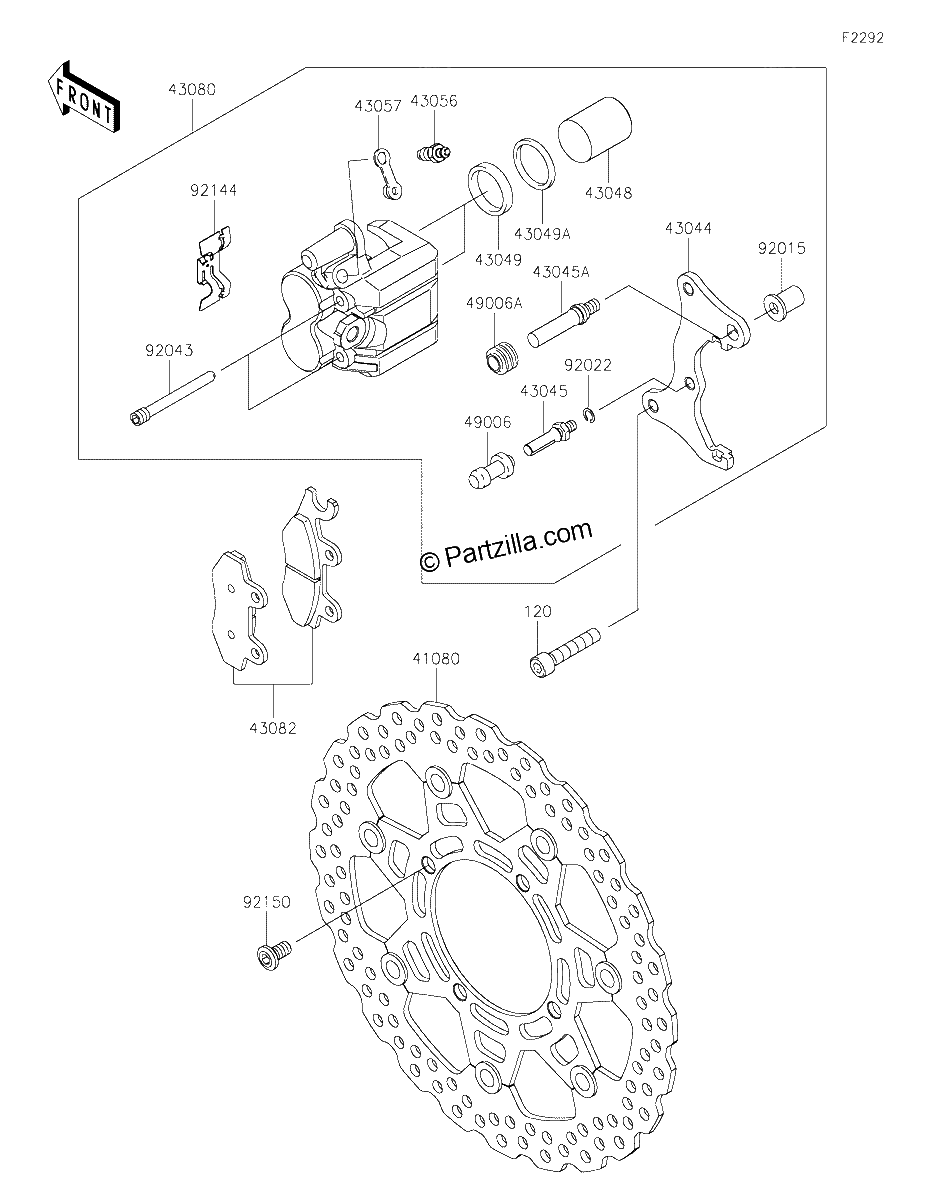 Diagrama de FRONT BRAKE