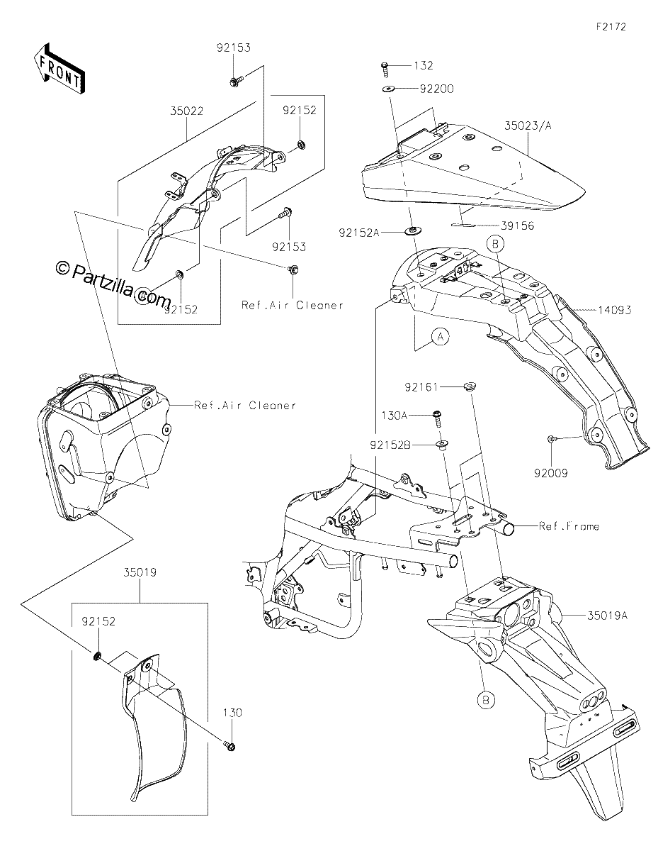 Diagrama de REAR FENDER S