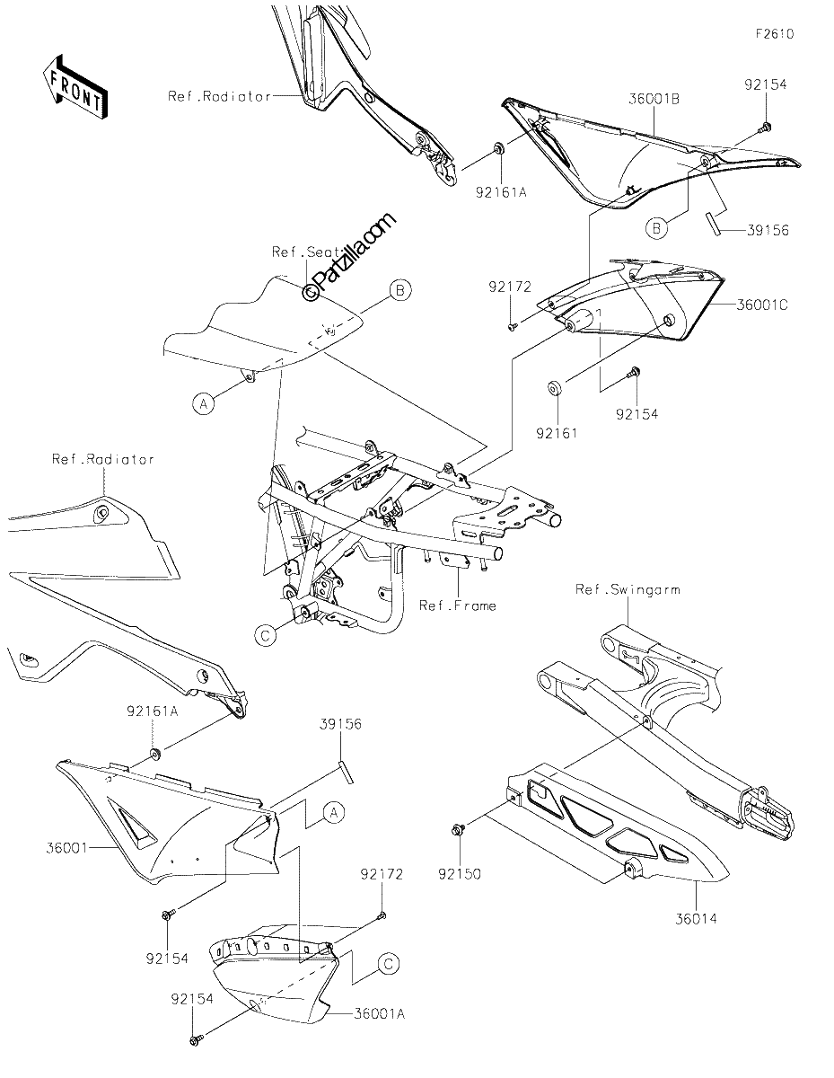 Diagrama de SIDE COVERS CHAIN COVER