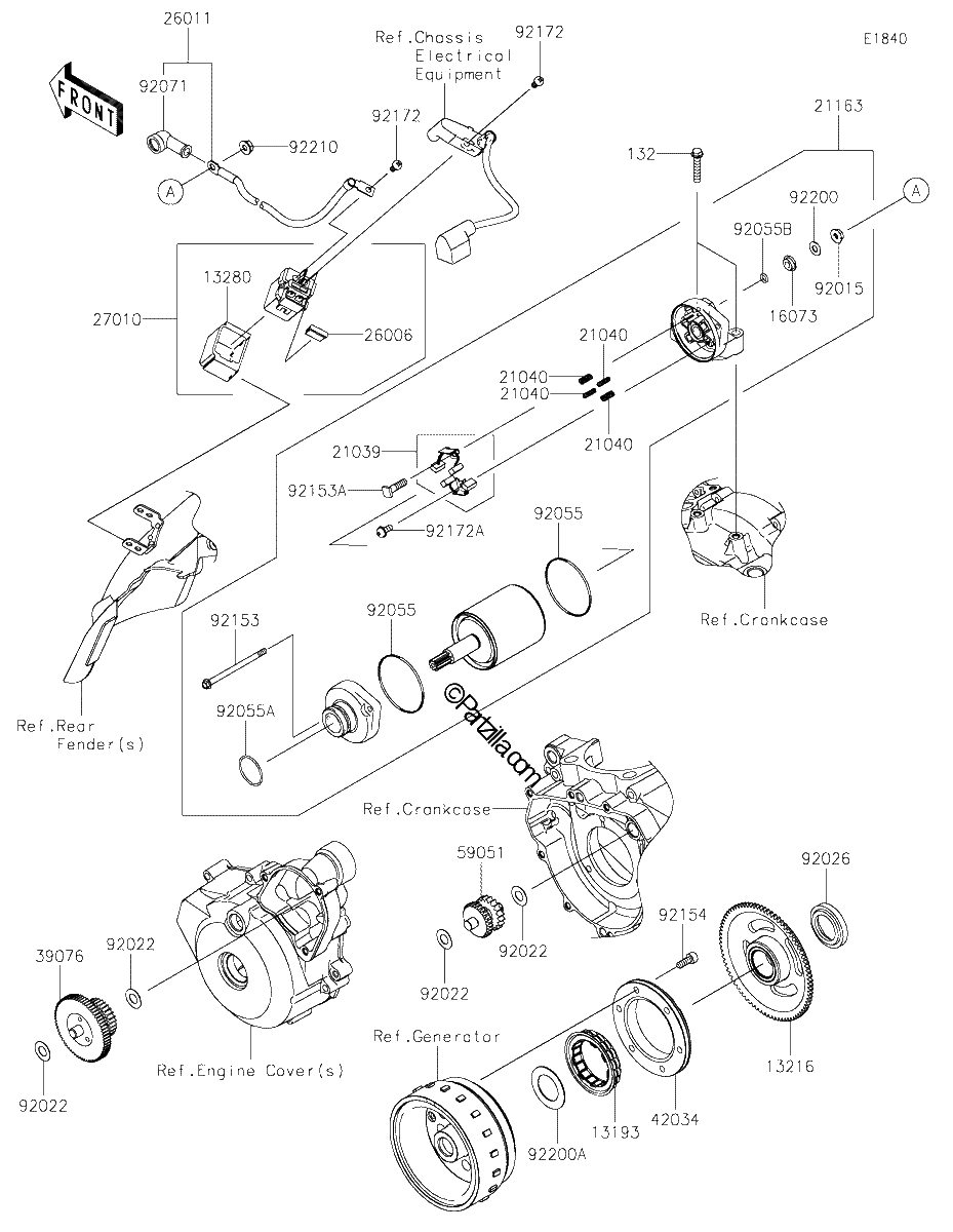 Diagrama de STARTER MOTOR