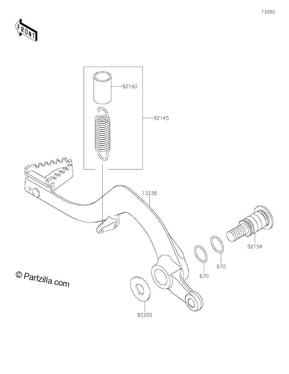 Diagrama de BRAKE PEDAL
