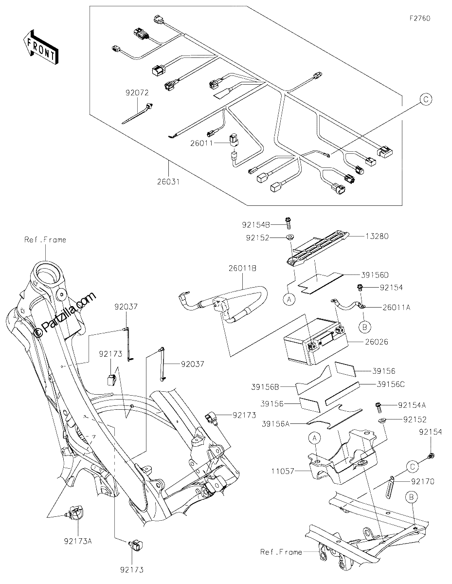 Diagrama de CHASSIS ELECTRICAL EQUIPMENT