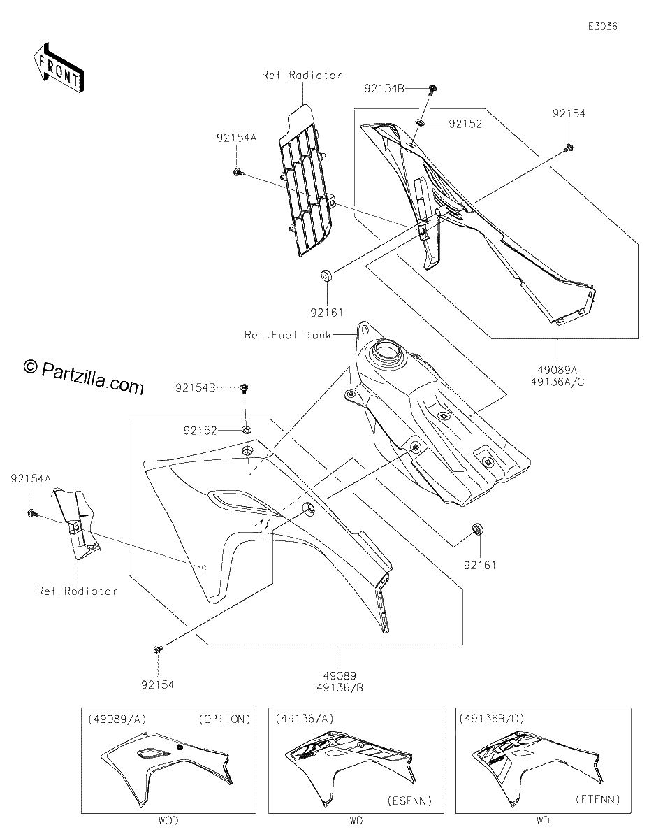 Diagrama de ENGINE SHROUDS