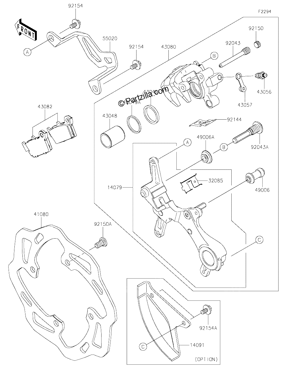 Diagrama de REAR BRAKE