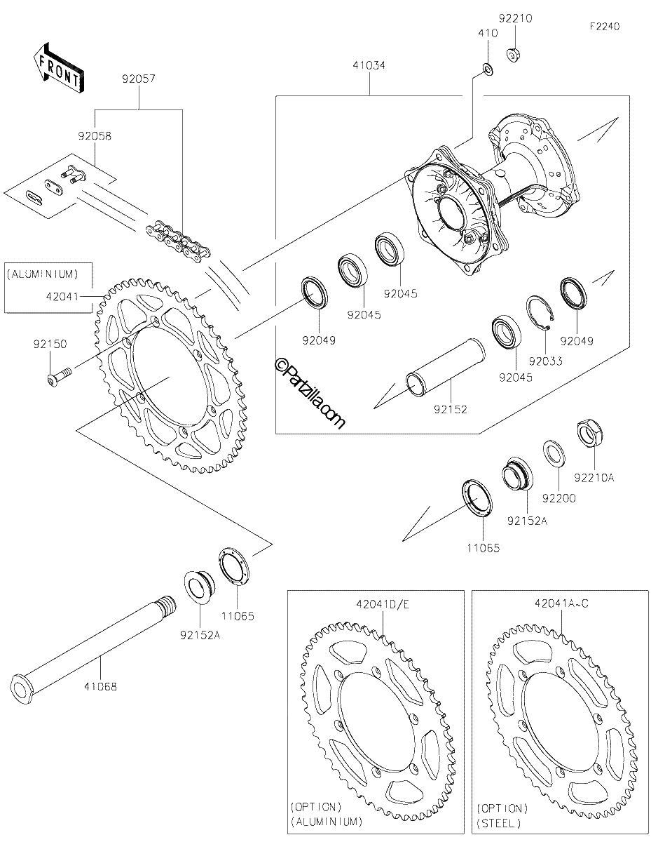 Diagrama de REAR HUB