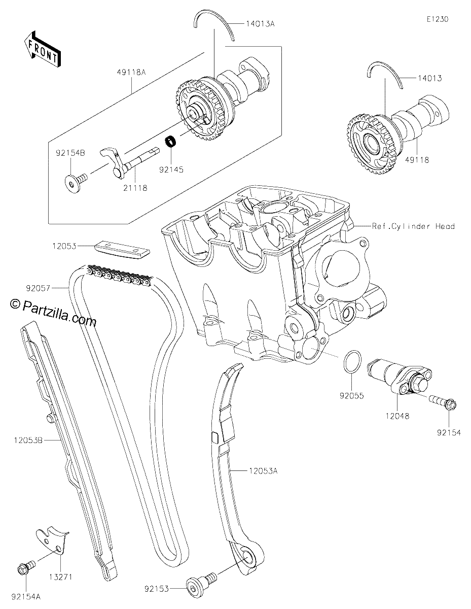 Diagrama de CAMSHAFT S TENSIONER