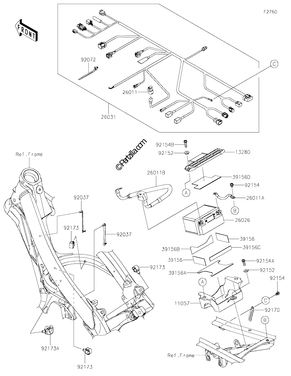 Diagrama de CHASSIS ELECTRICAL EQUIPMENT