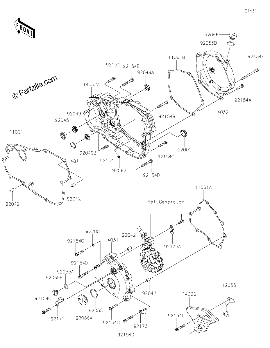 Diagrama de ENGINE COVER S