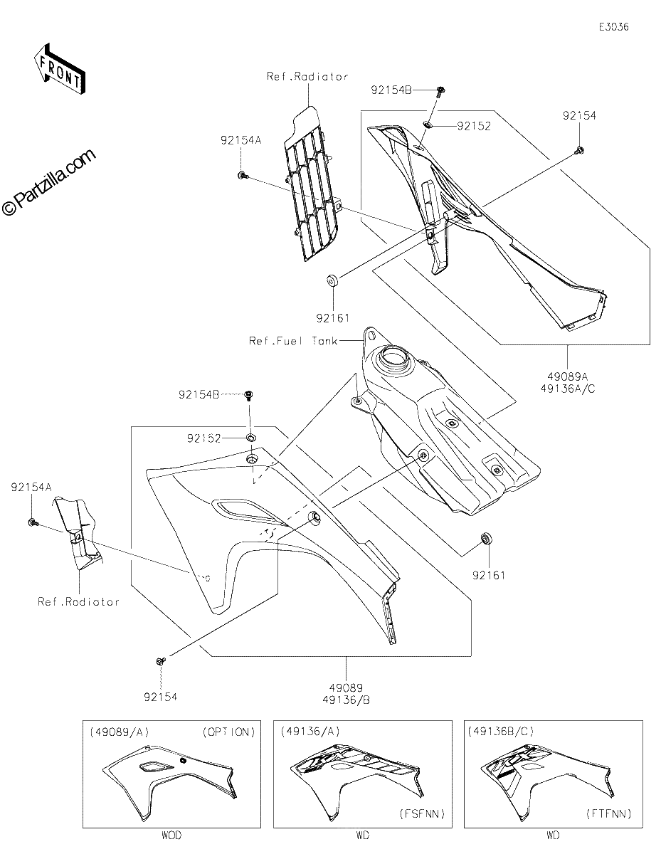 Diagrama de ENGINE SHROUDS